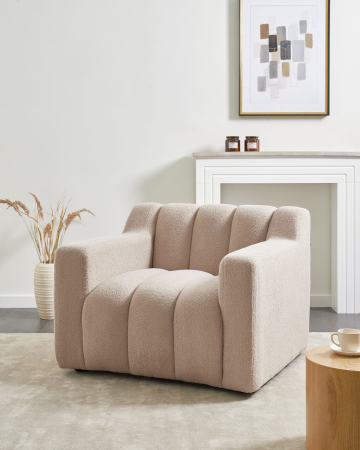 Whole Home - AGERUP armchair Boucle Beige