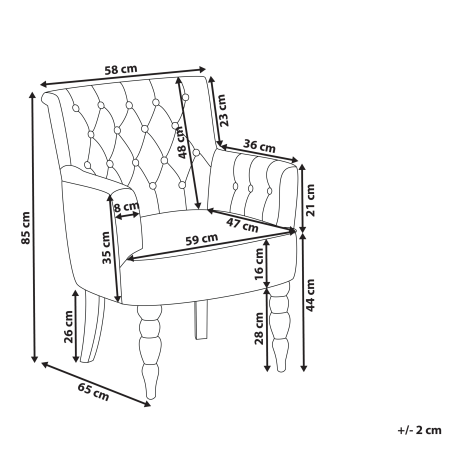 ALESUND Dark Grey armchair [2]