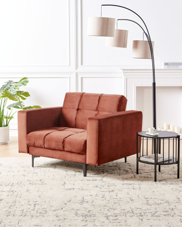 Whole Home - ALNES armchair Light red velvet