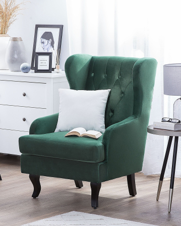 ALTA Armchair Velvet Dark Green [0]
