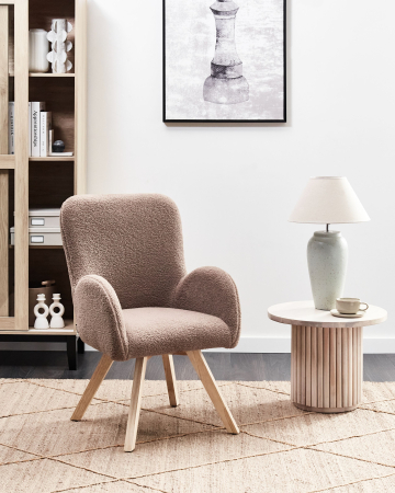 Casă & Locuință - Fotoliu BJARN Boucle Maro