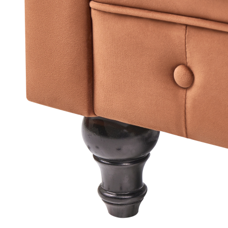 Fotoliu CHESTERFIELD Catifea Maro auriu [9]