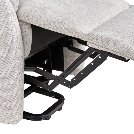 ELEGY Electric Recliner Armchair Retractable Footrest Light Grey [7]