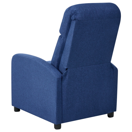 EMINENCE Recliner Armchair Synthetic Linen Navy Blue [6]