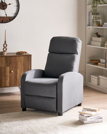 Fotoliu cu recliner EMINENCE In sintetic Gri [0]