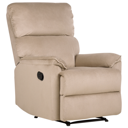 Recliner armchair EVERTON Retractable footrest Light Brown [1]