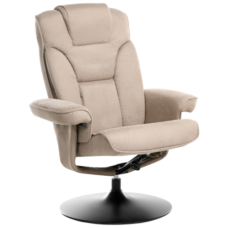 Set of 2 NYKS recliner armchair Taupe [3]