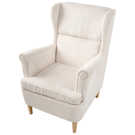 ABSON high-back armchair Velvet Beige light [6]