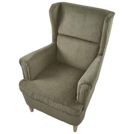 ABSON High Back Armchair Velvet Green [6]
