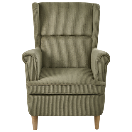 ABSON High Back Armchair Velvet Green [4]