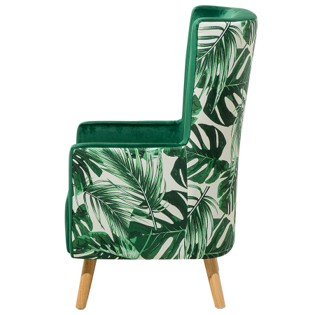 ONEIDA High Back Armchair Velvet Dark Green [4]