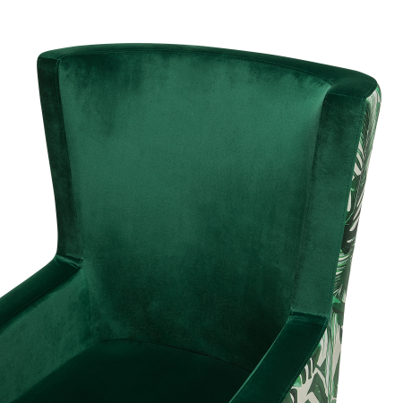ONEIDA High Back Armchair Velvet Dark Green [7]