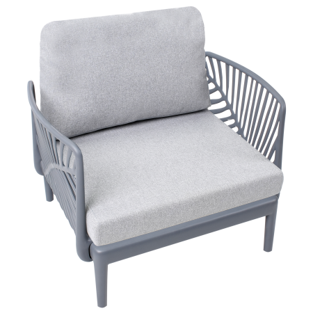 Fotoliu de grădină SATURNIA Gri [5]