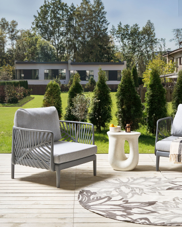 Fotoliu - SATURNIA garden armchair Grey