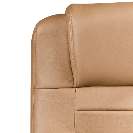 Fotoliu de masaj DIAMOND cu funcție de încălzire Piele naturală Maro deschis [8]