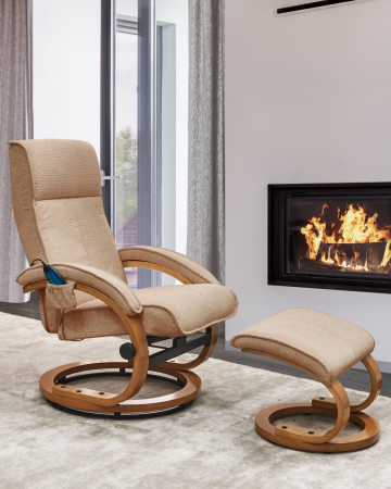 Whole Home - HERO massage chair with stool Beige