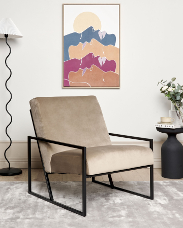 Whole Home - DELARY armchair Velvet Taupe