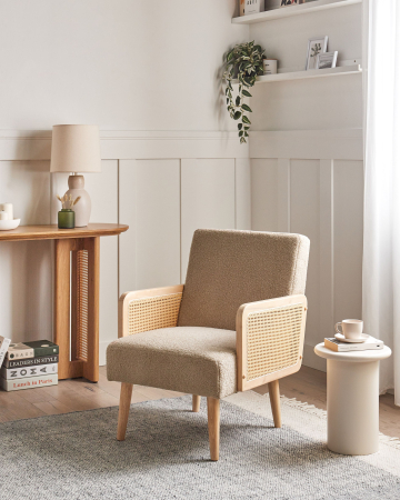 Whole Home - HOJBY Boucle Armchair Sandy