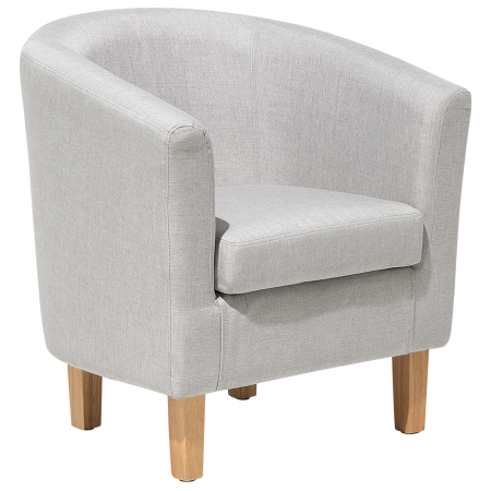 Fotoliu HOLDEN cu taburet  Gri deschis [3]