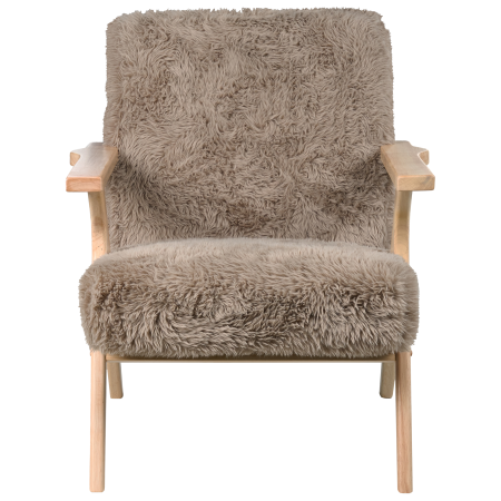 Fotoliu KISA Blană artificială Taupe [4]