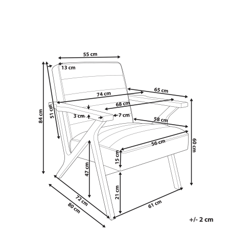 Fotoliu KISA Blană artificială Taupe [2]