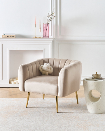 Fotoliu - LACONIA Armchair Velvet Taupe