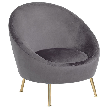 LANGA Armchair Grey Velvet [1]