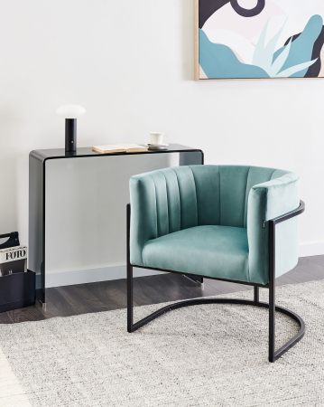 Whole Home - LARVIK II armchair Velvet Mint green