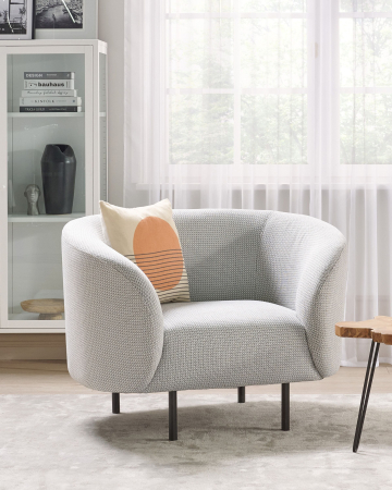 Fotoliu - LOEN Armchair Black/White