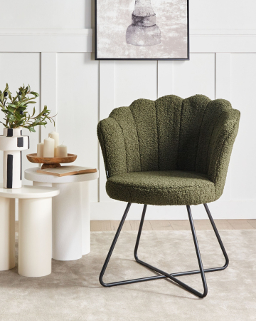 Whole Home - LOVELOCK Boucle Armchair Dark Green