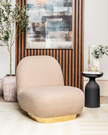 Casă & Locuință - Fotoliu LOVIISA Boucle Bej