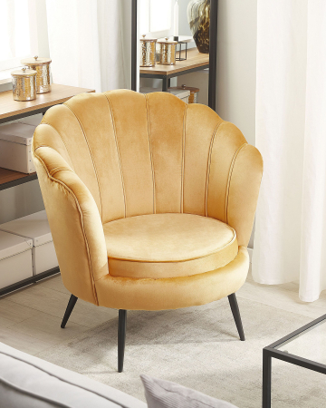 Armchair LOVIKKA Velvet Mustard Yellow [0]