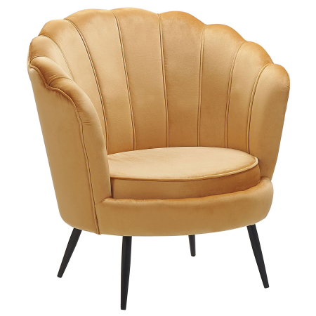 Armchair LOVIKKA Velvet Mustard Yellow [1]