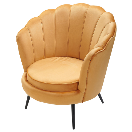 Armchair LOVIKKA Velvet Mustard Yellow [4]
