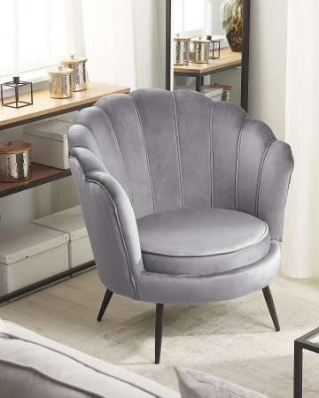 Fotoliu - LOVIKKA Armchair Grey Velvet