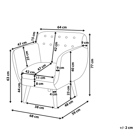 MELBY armchair Light grey [2]