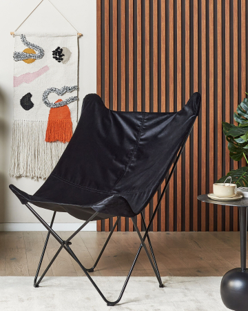 Fotoliu - NYBRO Velvet Armchair Black