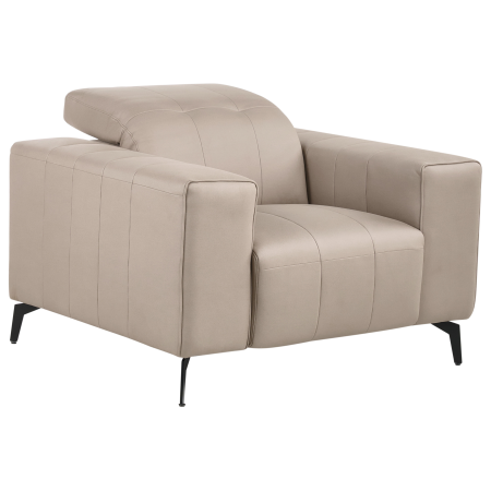 OMMEL armchair Taupe eco-leather [1]