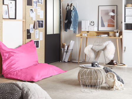 Whole Home - FUZZY 300 L Puff Armchair 140 cm 180 cm Fuchsia Pink