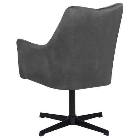 Swivel armchair VAKSALA Velvet Dark Grey [4]