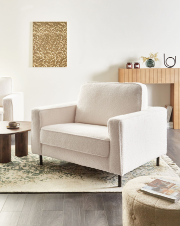 Whole Home - Armchair SAVALEN Boucle White
