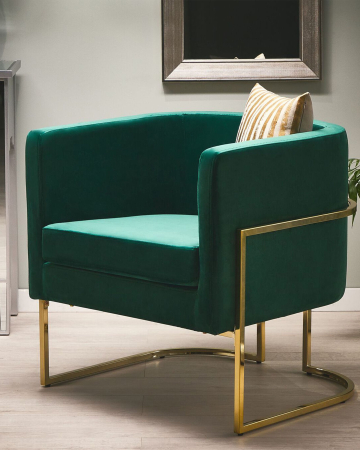 Fotoliu - SIRKKA armchair Velvet Dark green