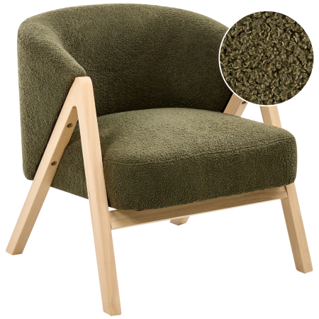 Armchair SKEI Boucle Dark Green [1]