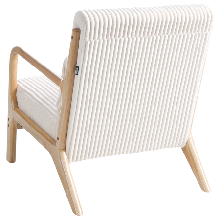 Fotoliu SORSELE Velur Alb [5]