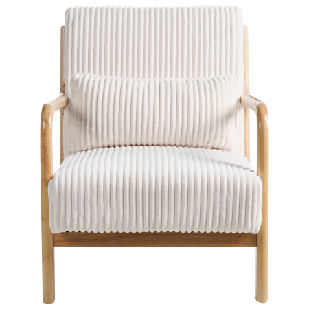 Fotoliu SORSELE Velur Alb [4]