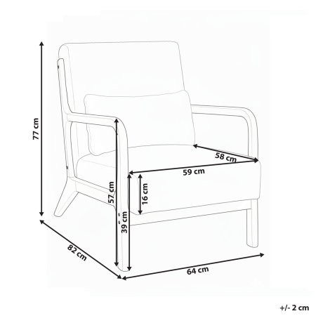 Fotoliu SORSELE Velur Alb [2]