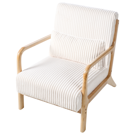 Fotoliu SORSELE Velur Alb [6]