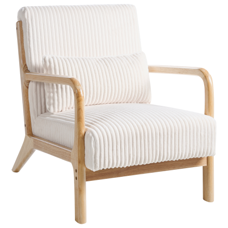 Fotoliu SORSELE Velur Alb [3]