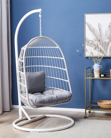 Fotoloiu suspendat - ALLERA Metal White Hanging Armchair
