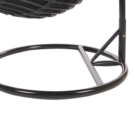 Hanging armchair with support ASPIO Synthetic rattan Black [7]